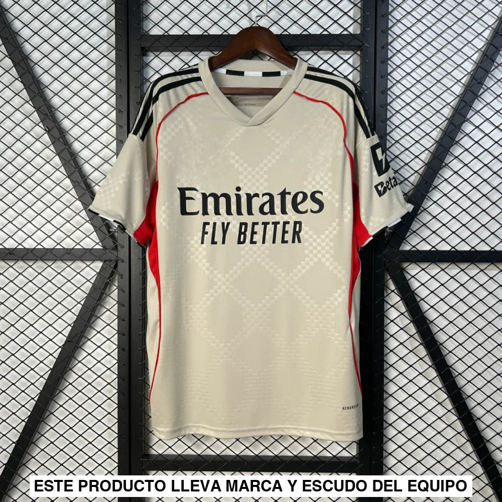 Camiseta Benfica 25-26, Visitante Beige