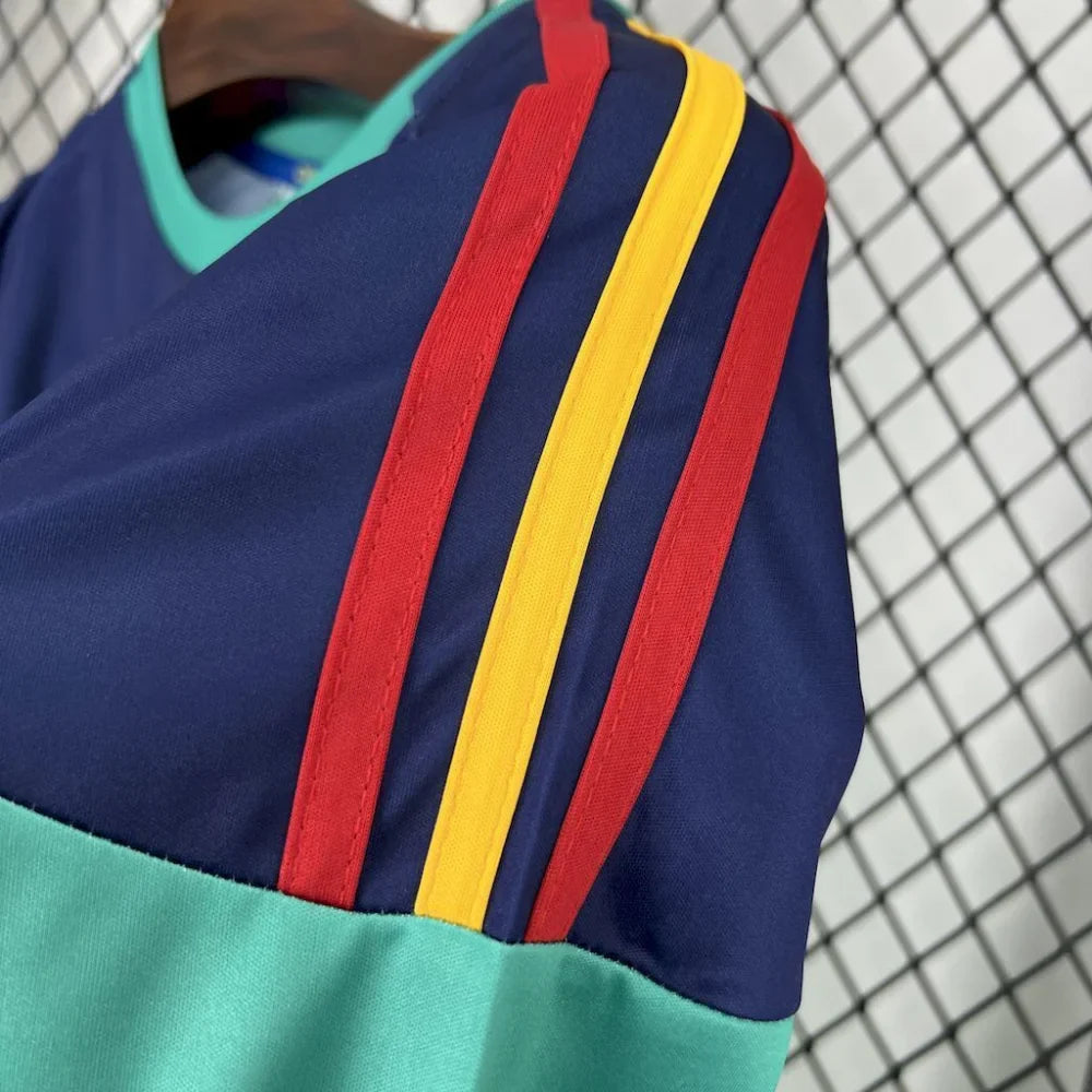 Camiseta Espa�a 10-11, Portero Azul/verde, (Versi�n Retro)