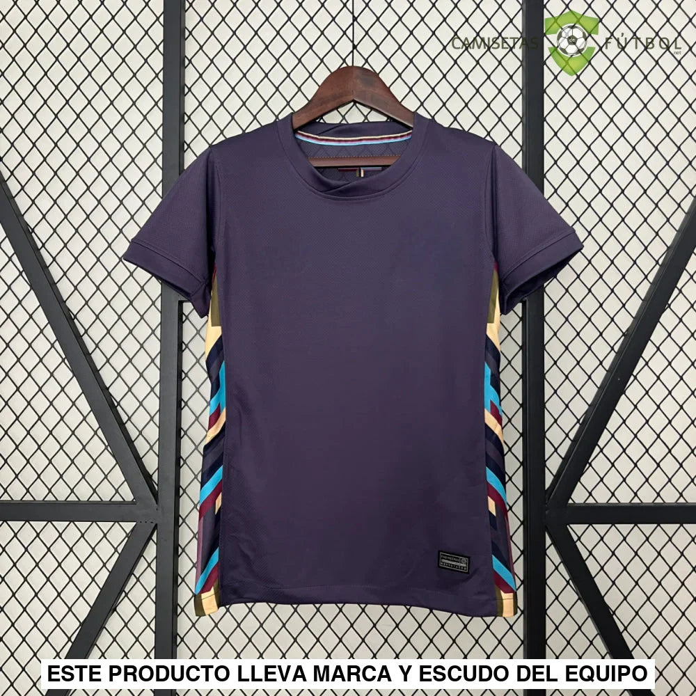 Camiseta Inglaterra 24-25, Visitante, UEFA Euro 2024, Mujer