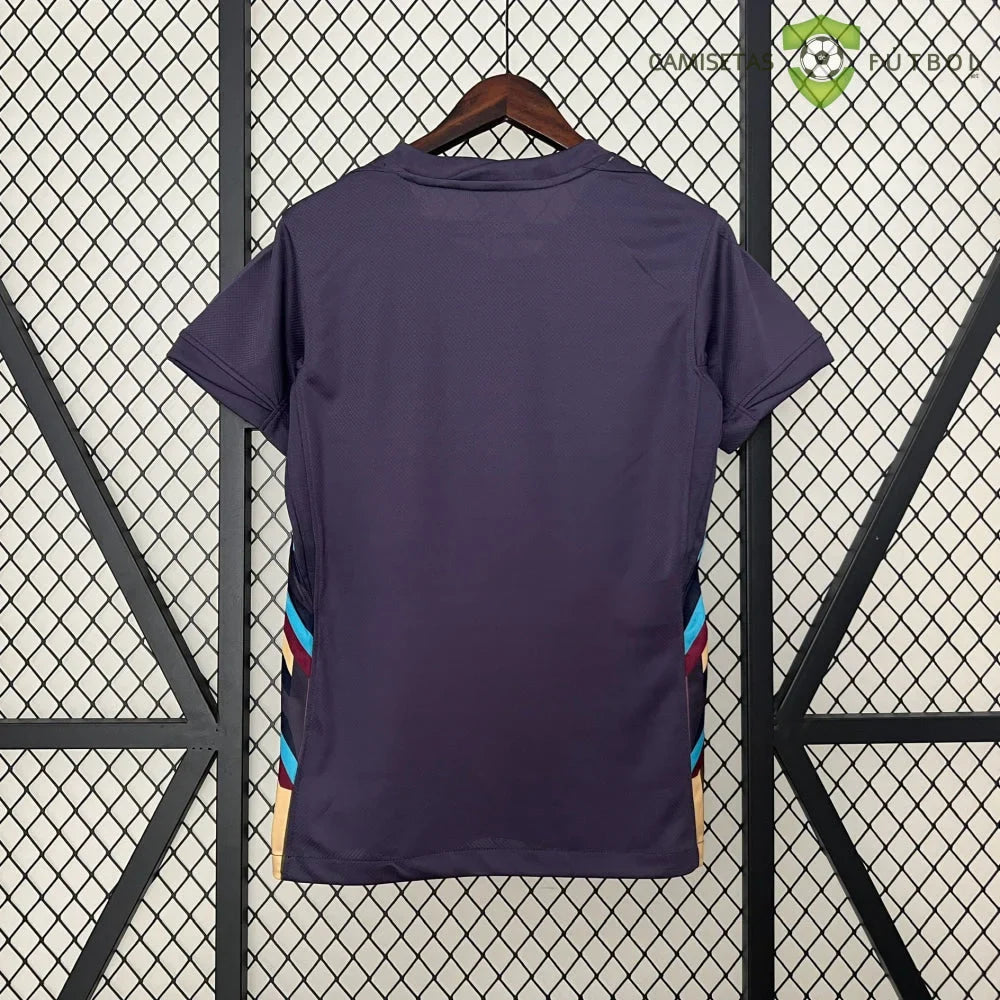Camiseta Inglaterra 24-25, Visitante, UEFA Euro 2024, Mujer