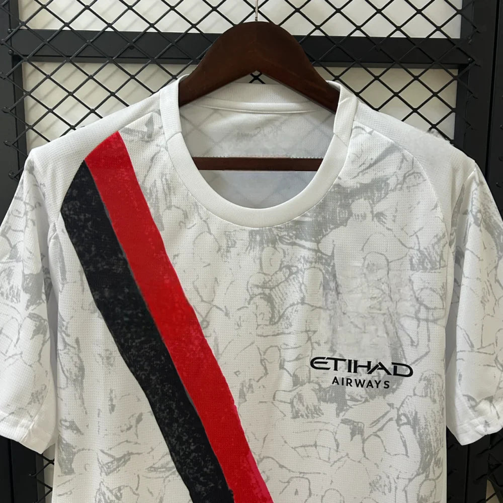 Camiseta Manchester City 25-26, Kid Super Blanca
