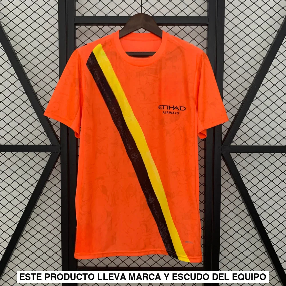 Camiseta Manchester City 25-26, Kid Super Naranja