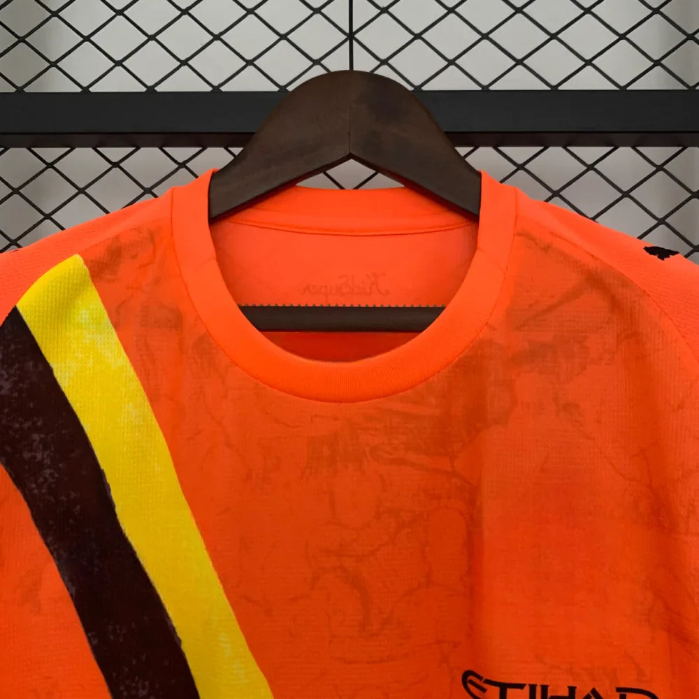 Camiseta Manchester City 25-26, Kid Super Naranja