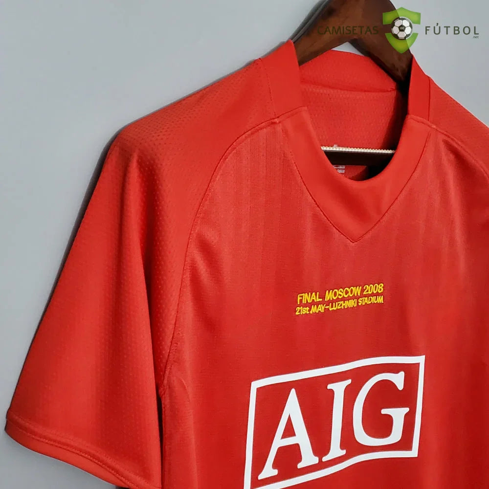 Camiseta Manchester United 07-08, Local (Version Retro)