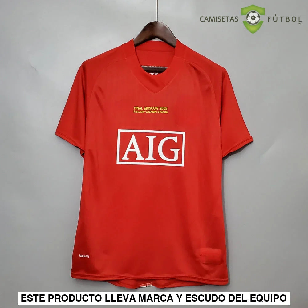 Camiseta Manchester United 07-08, Local (Version Retro)