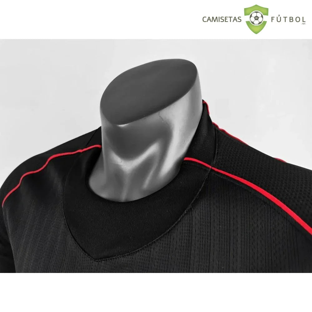 Camiseta Manchester United 07-08, Visitante, Manga Larga (Version Retro)