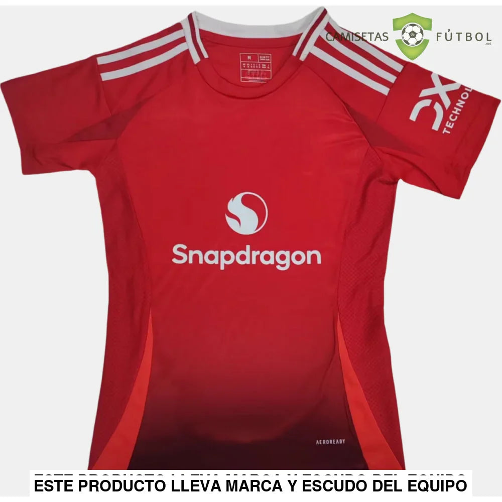 Camiseta Manchester United 24-25, Local, Mujer