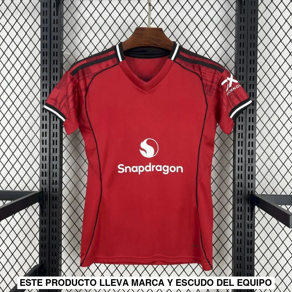 Camiseta Manchester United 25-26, Local, Mujer