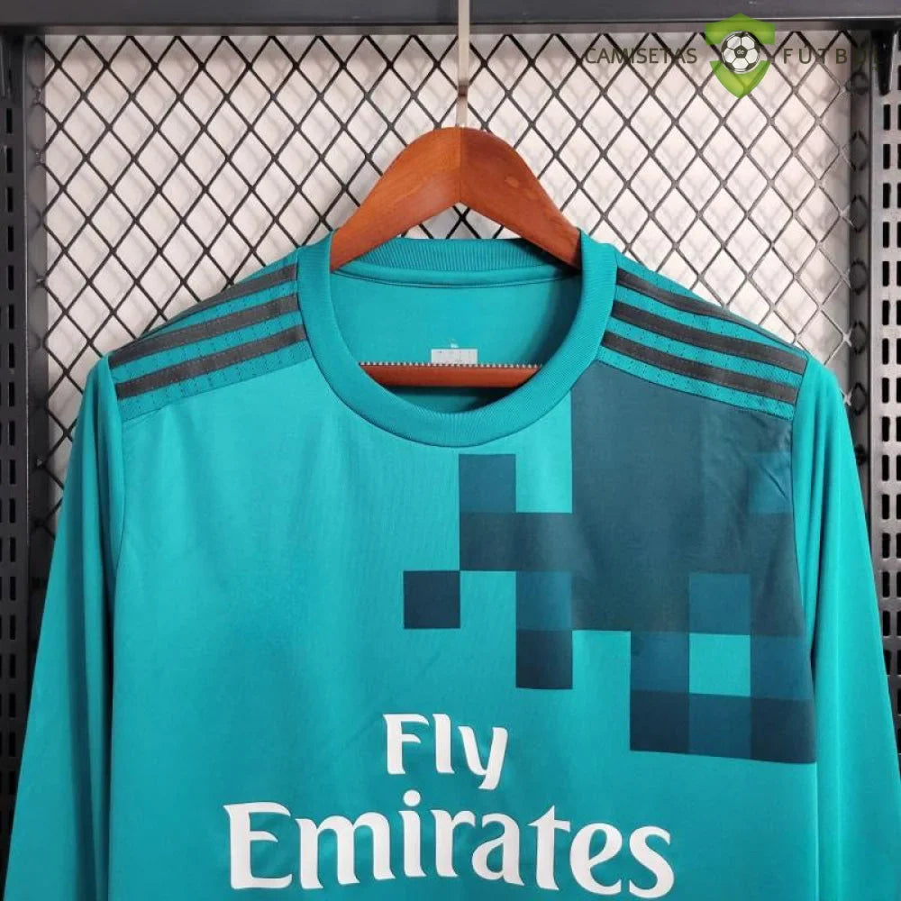 Camiseta R.M. 17-18, 3a Equipacion, Manga Larga (Version Retro)