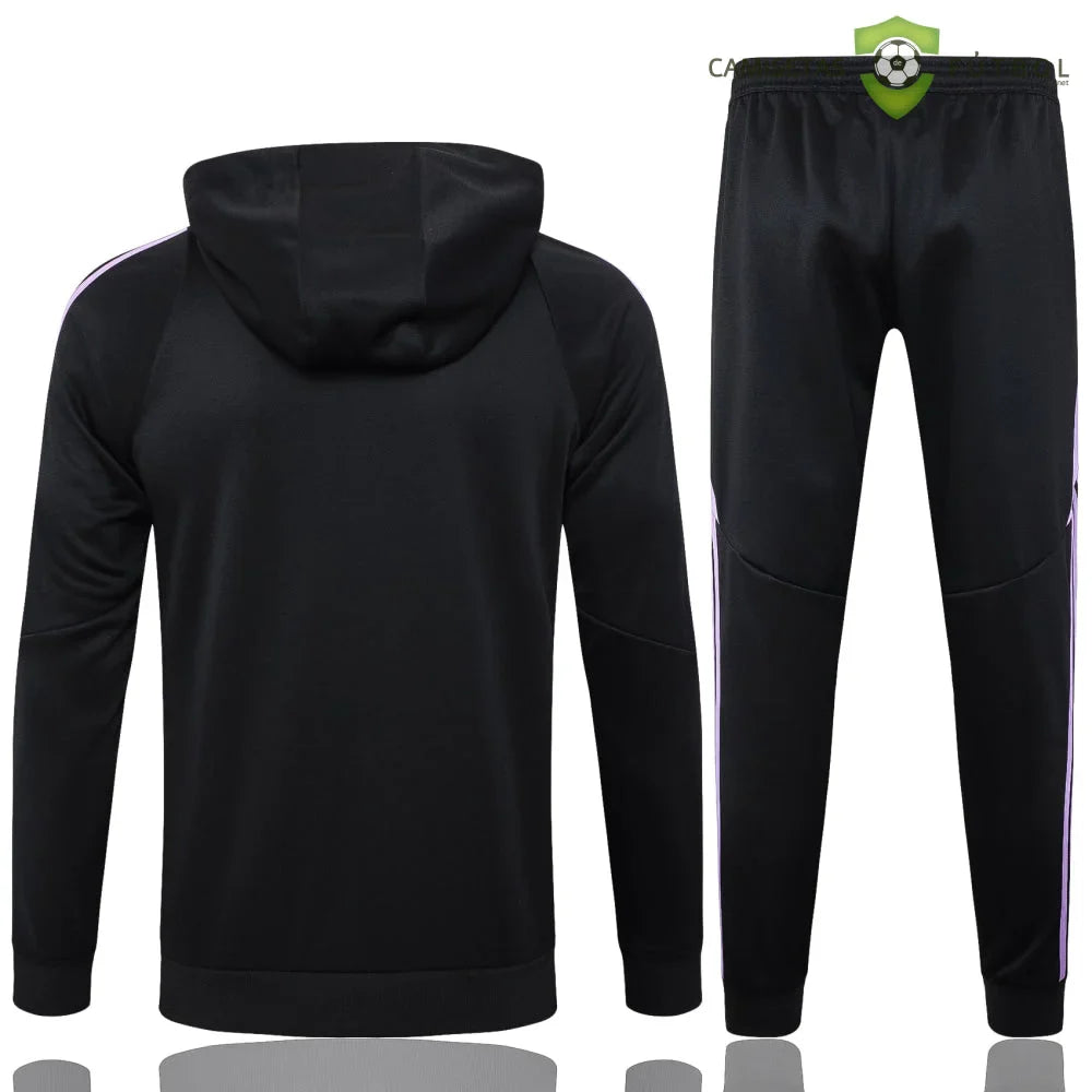 Chandal Alemania 24-25, media cremallera con capucha, Modelo 2