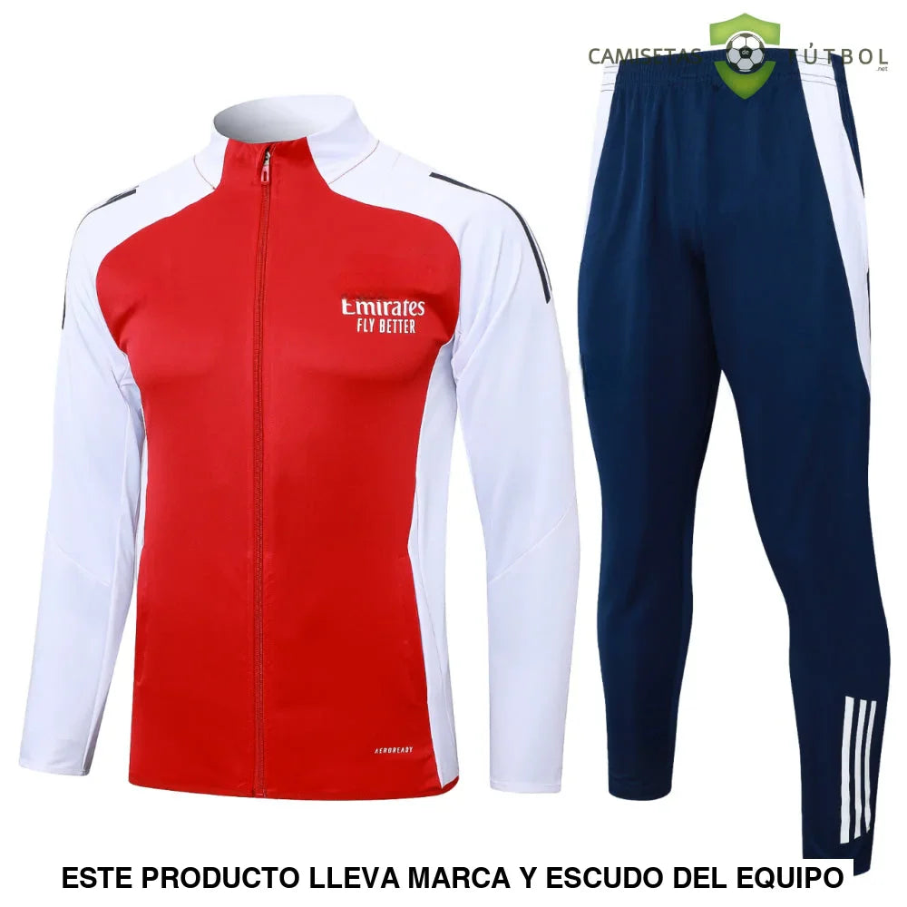 Chandal Arsenal 24-25, cremallera completa, Modelo 1