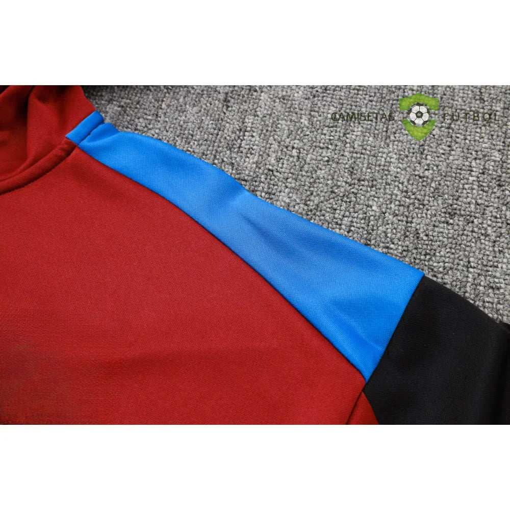 Chandal Barcelona 24-25, cremallera completa con capucha, Modelo 1