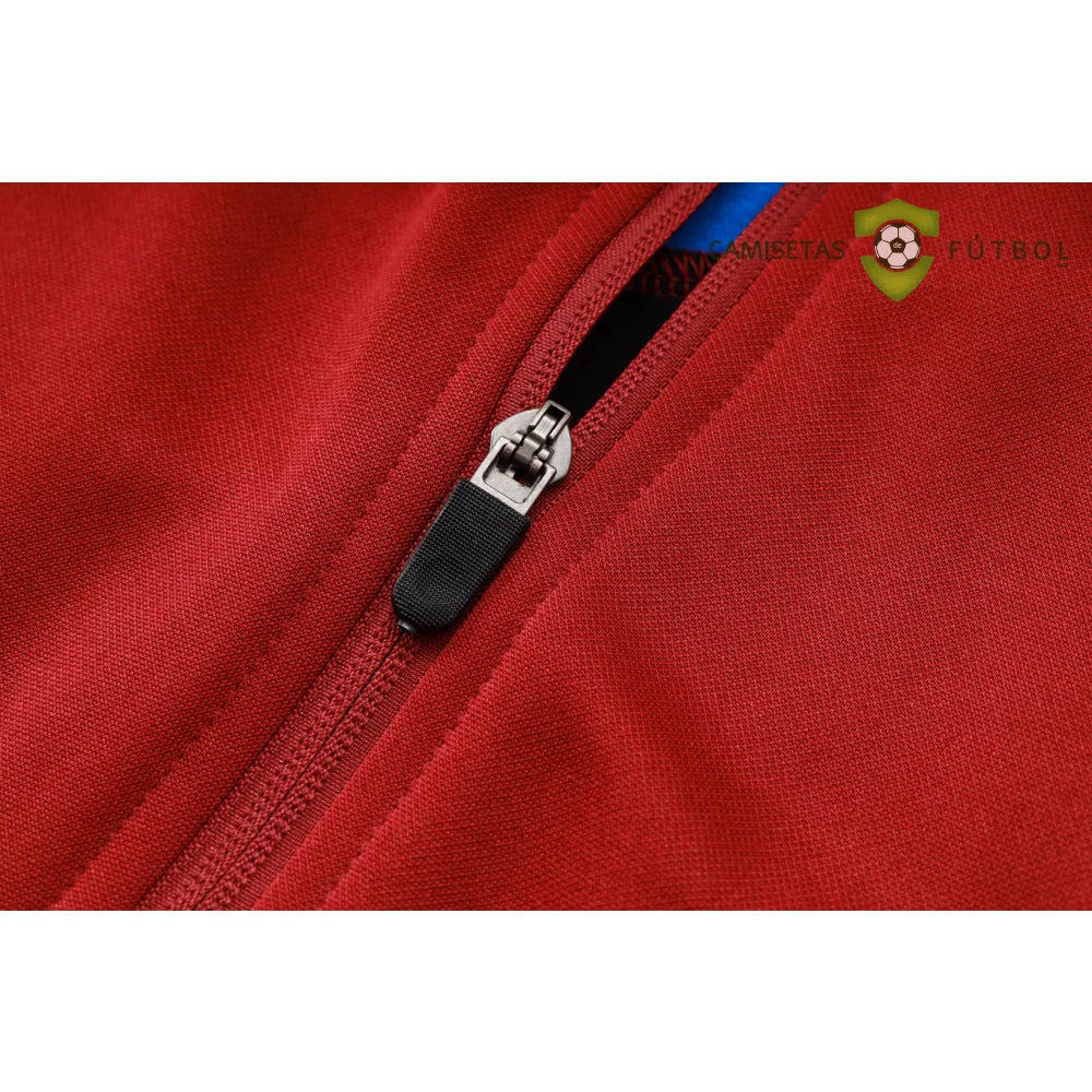 Chandal Barcelona 24-25, cremallera completa con capucha, Modelo 1