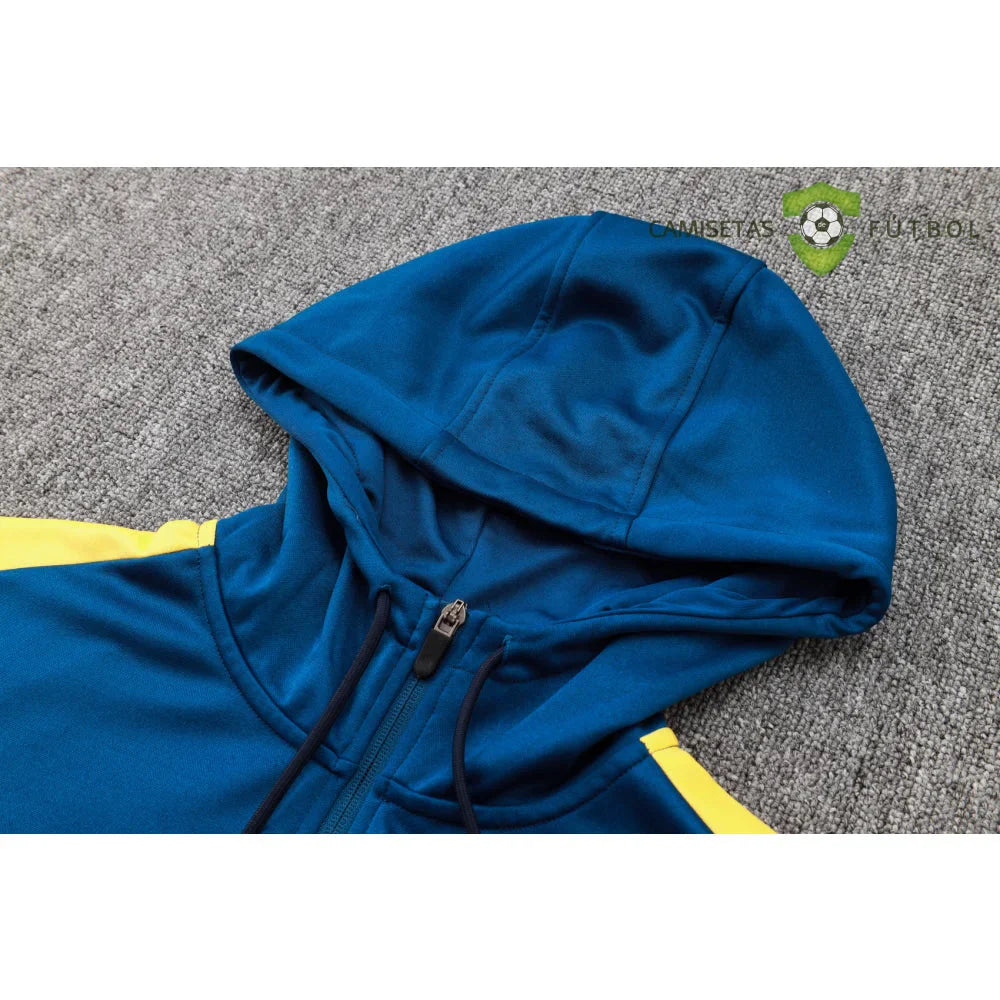 Chandal Barcelona 24-25, cremallera completa con capucha, Modelo 2
