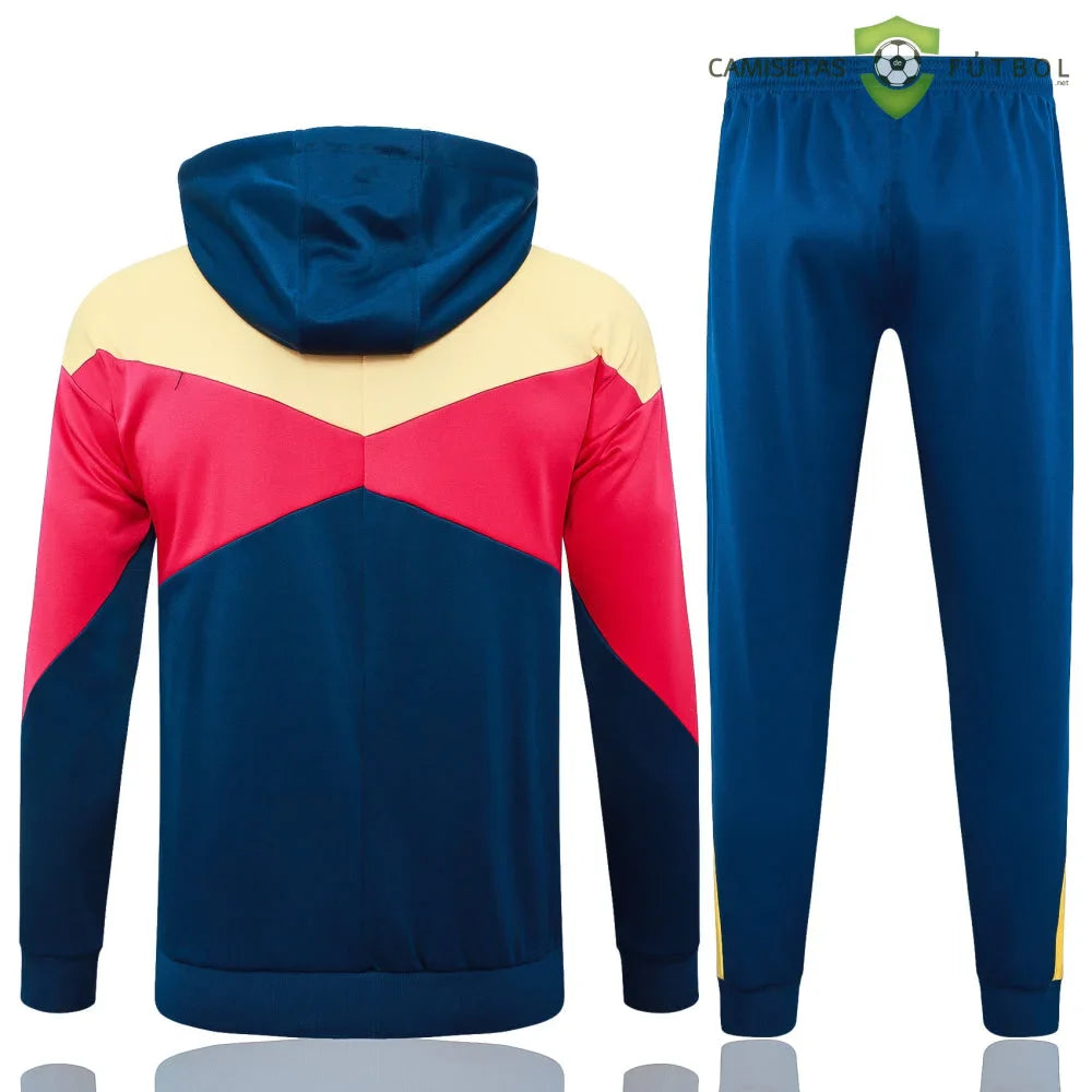 Chandal Barcelona 24-25, cremallera completa con capucha, Modelo 2