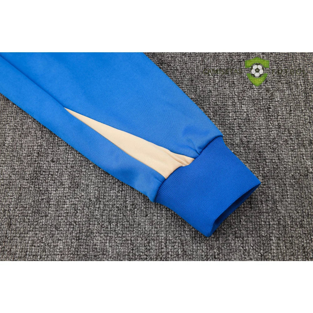 Chandal Barcelona 24-25, media cremallera con capucha, Modelo 6