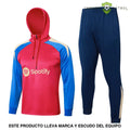Chandal Barcelona 24-25, media cremallera con capucha, Modelo 6