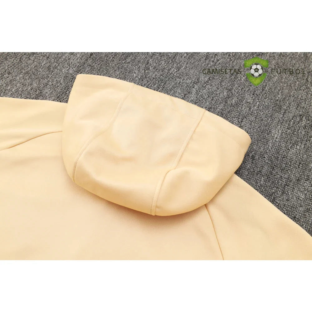 Chandal Barcelona 24-25, media cremallera con capucha, Modelo 7