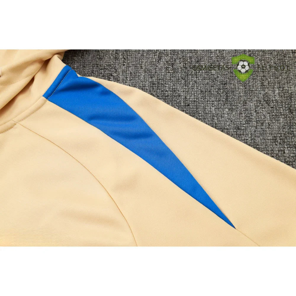 Chandal Barcelona 24-25, media cremallera con capucha, Modelo 7