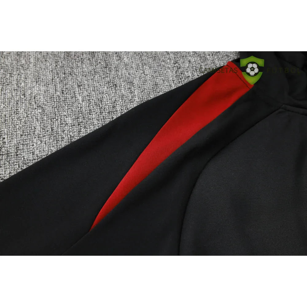 Chandal Barcelona 24-25, media cremallera con capucha, Modelo 8