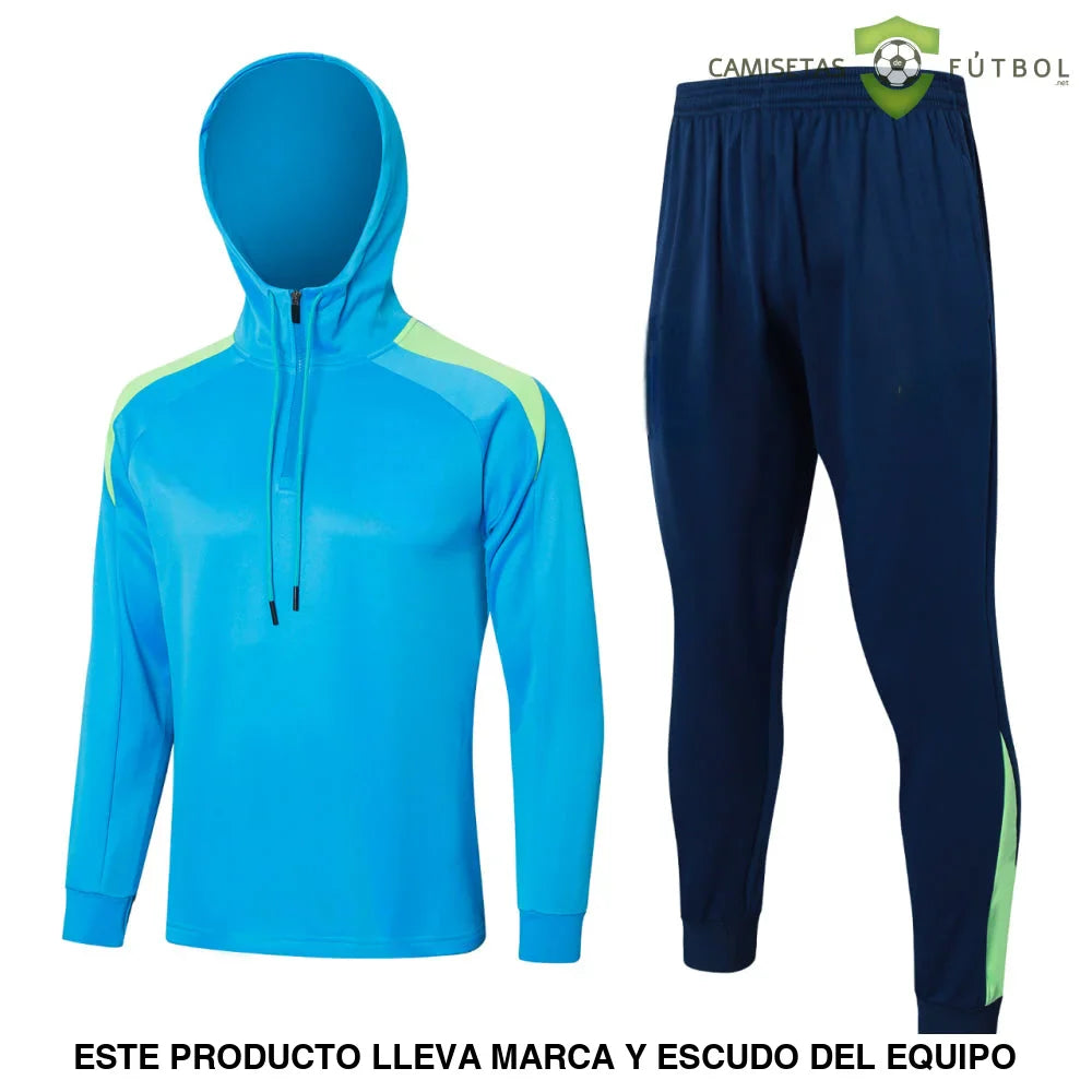 Chandal Brasil 24-25, media cremallera con capucha, Modelo 1