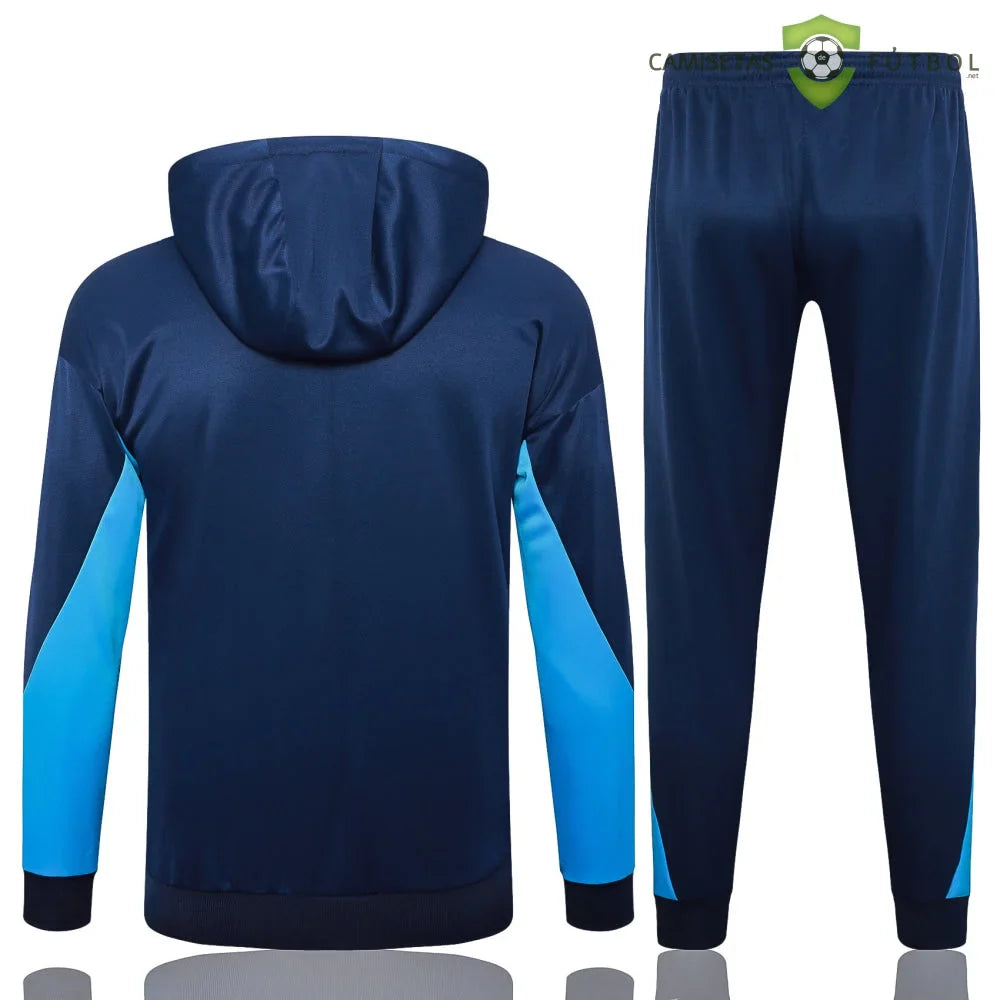 Chandal Chelsea 24-25, cremallera completa con capucha, Modelo 1