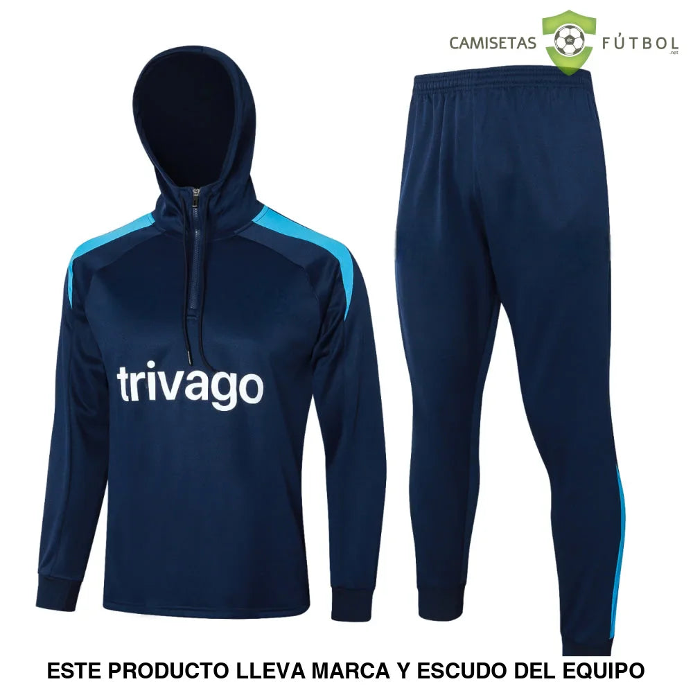 Chandal Chelsea 24-25, media cremallera con capucha, Modelo 2