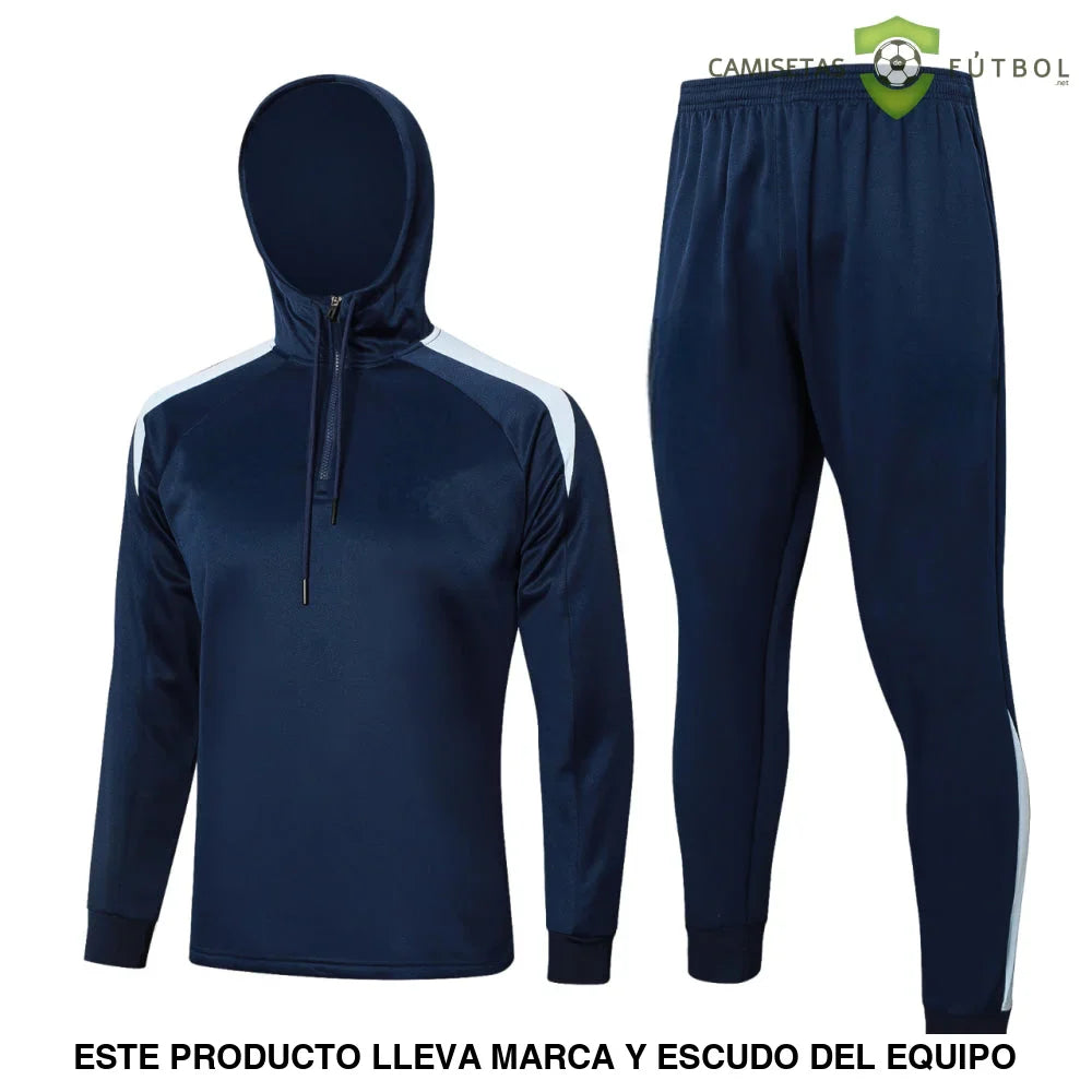 Chandal Francia 24-25, media cremallera con capucha, Modelo 2
