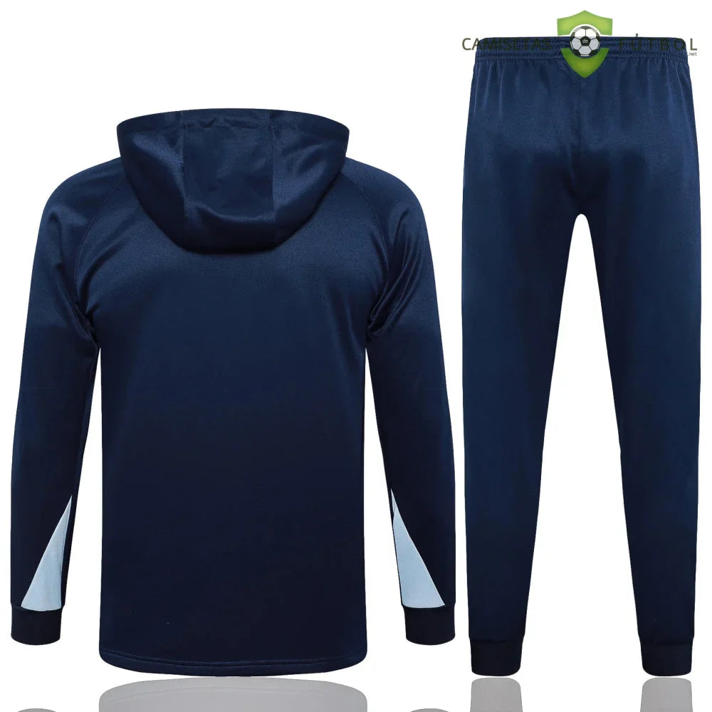 Chandal Francia 24-25, media cremallera con capucha, Modelo 2