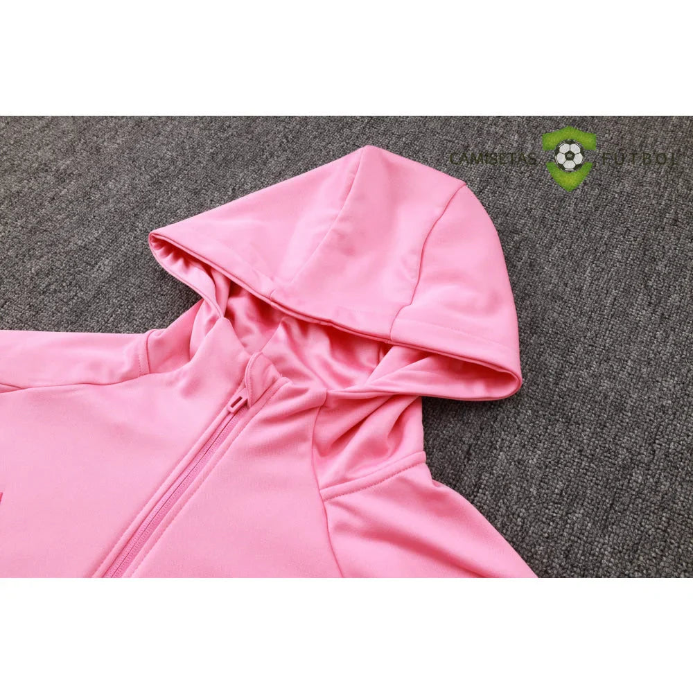 Chandal Inter Miami 24-25, cremallera completa con capucha, Modelo 1