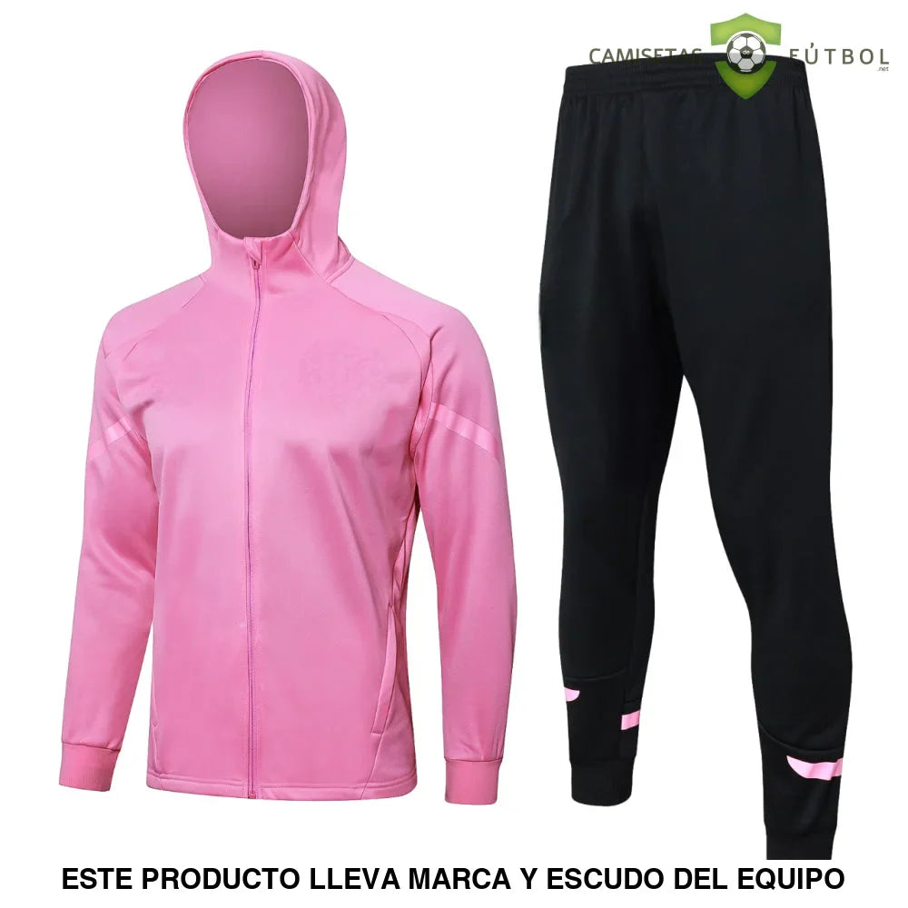 Chandal Inter Miami 24-25, cremallera completa con capucha, Modelo 1