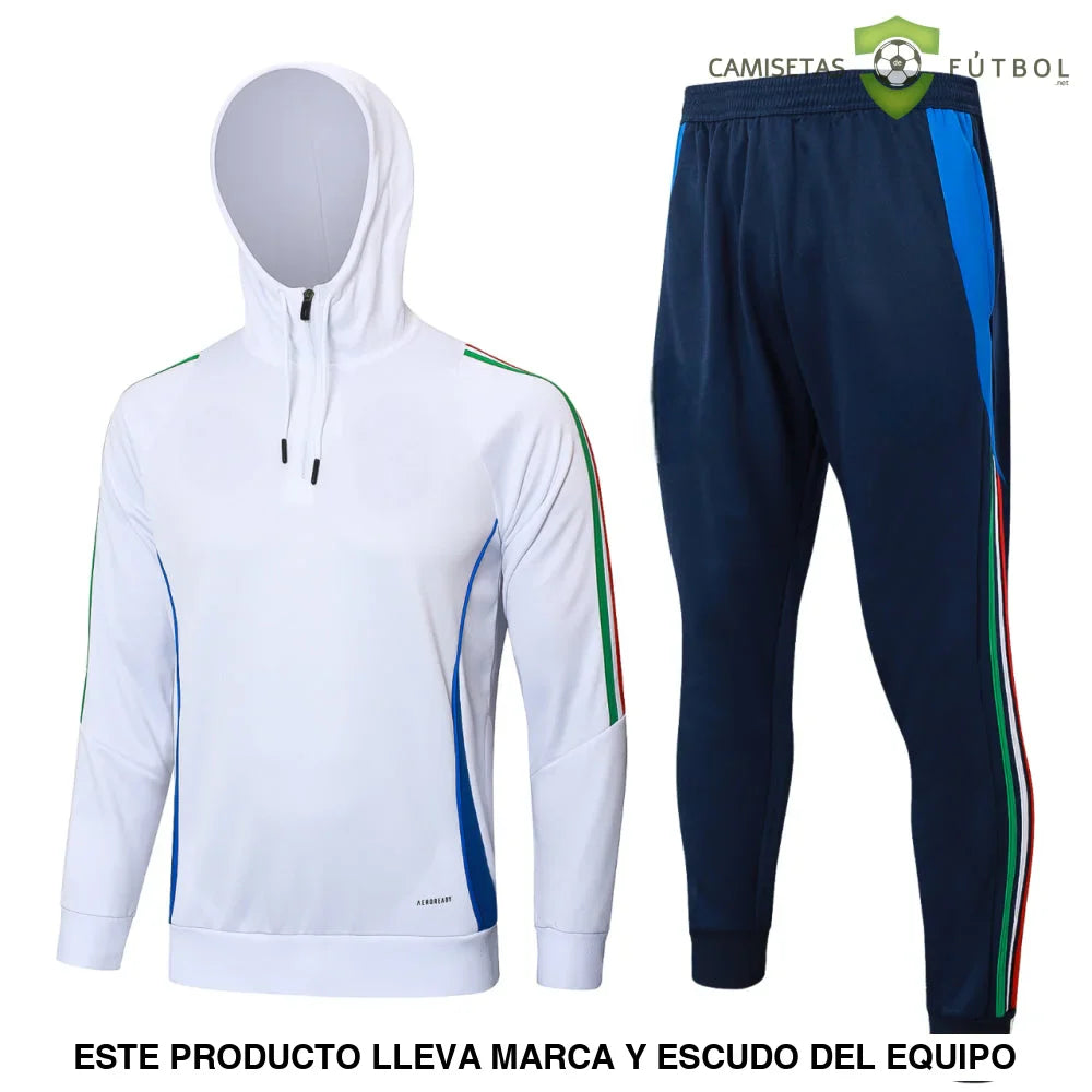 Chandal Italia 24-25, media cremallera con capucha, Modelo 1