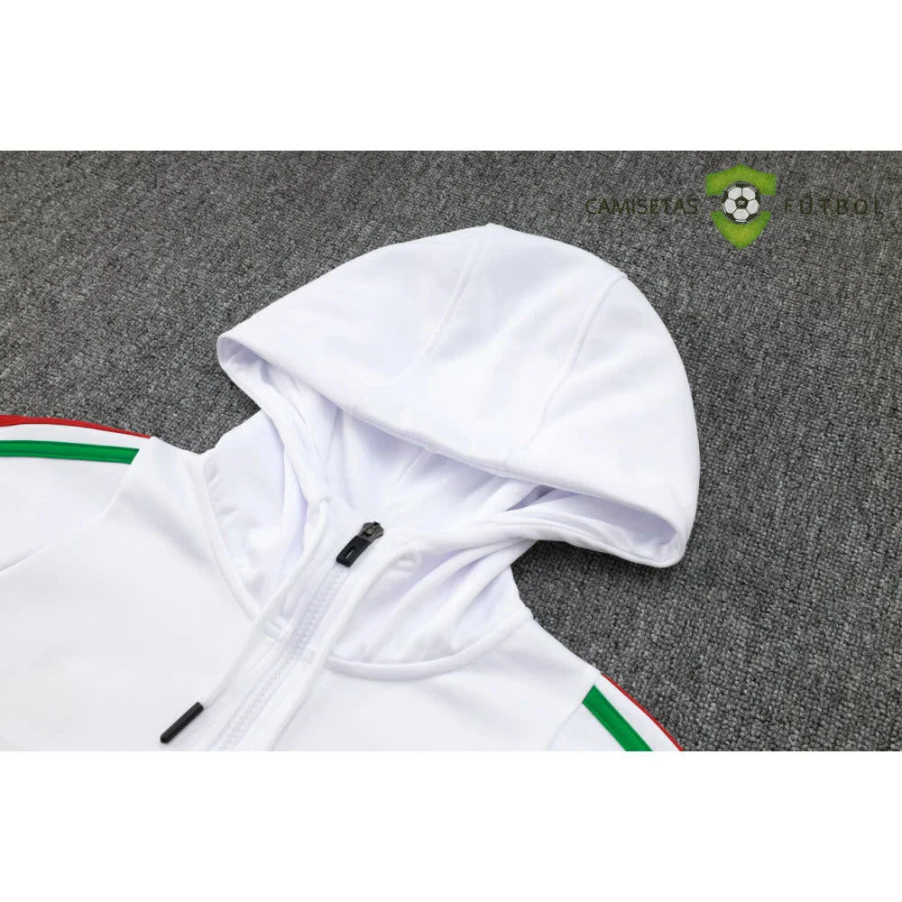 Chandal Italia 24-25, media cremallera con capucha, Modelo 1
