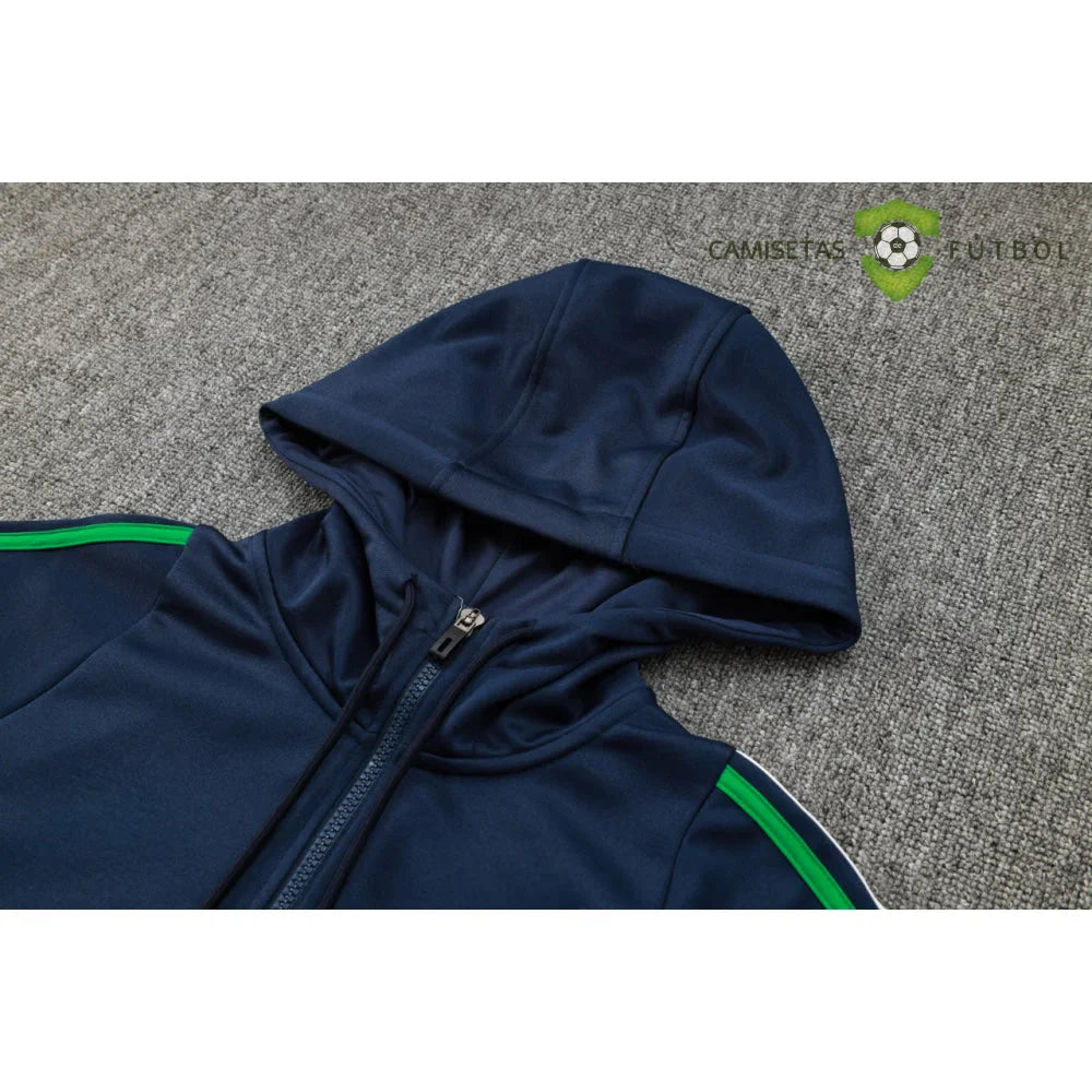 Chandal Italia 24-25, media cremallera con capucha, Modelo 2