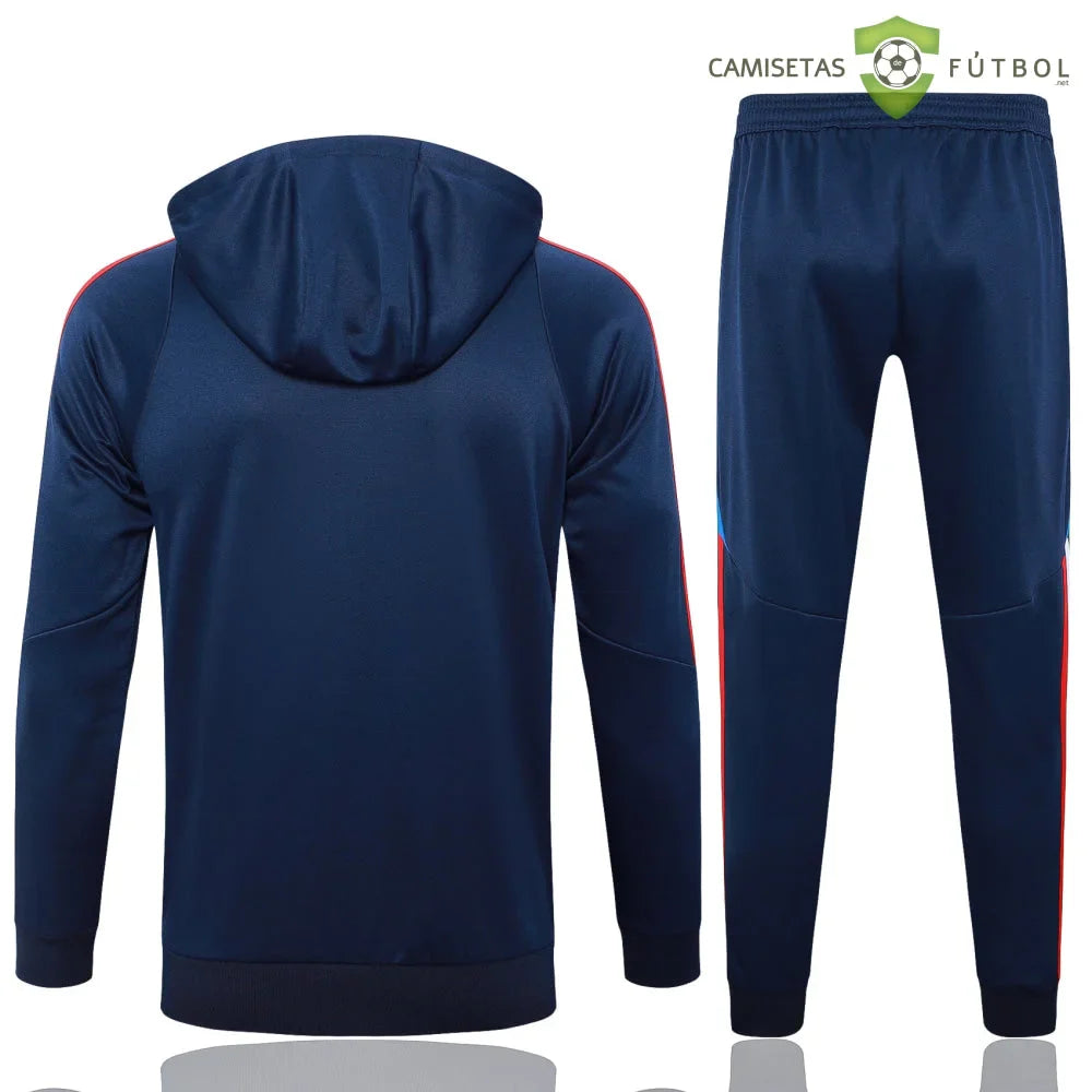 Chandal Italia 24-25, media cremallera con capucha, Modelo 2