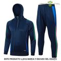 Chandal Italia 24-25, media cremallera con capucha, Modelo 2