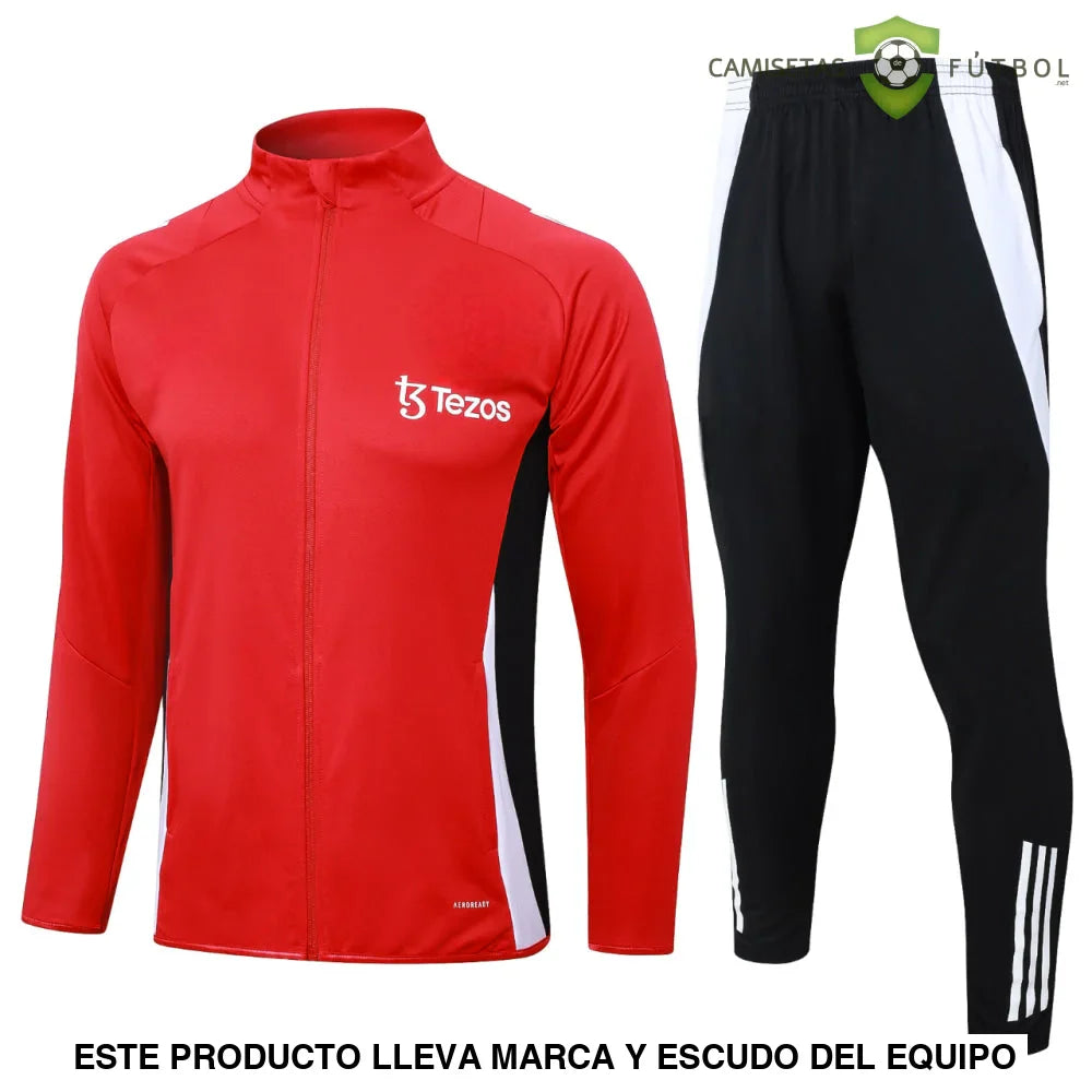 Chandal Manchester United 24-25, cremallera completa, Modelo 1
