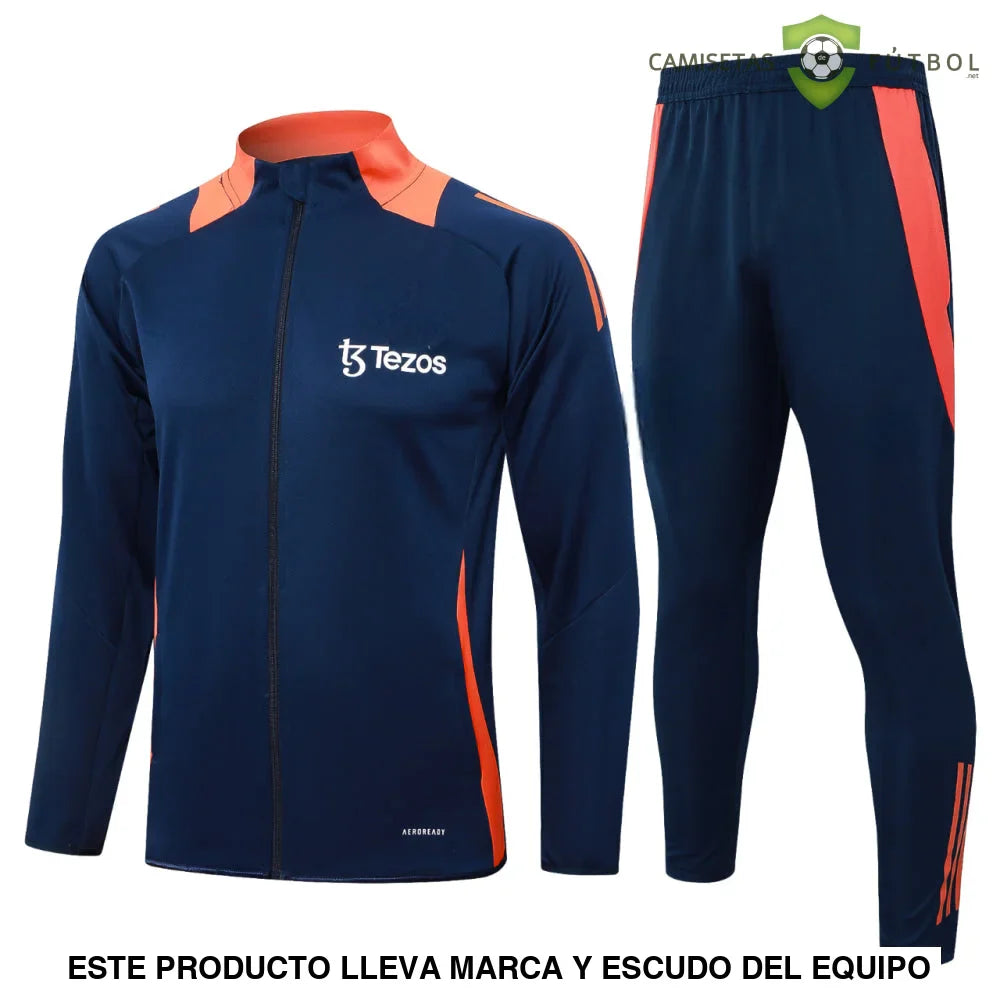 Chandal Manchester United 24-25, cremallera completa, Modelo 3