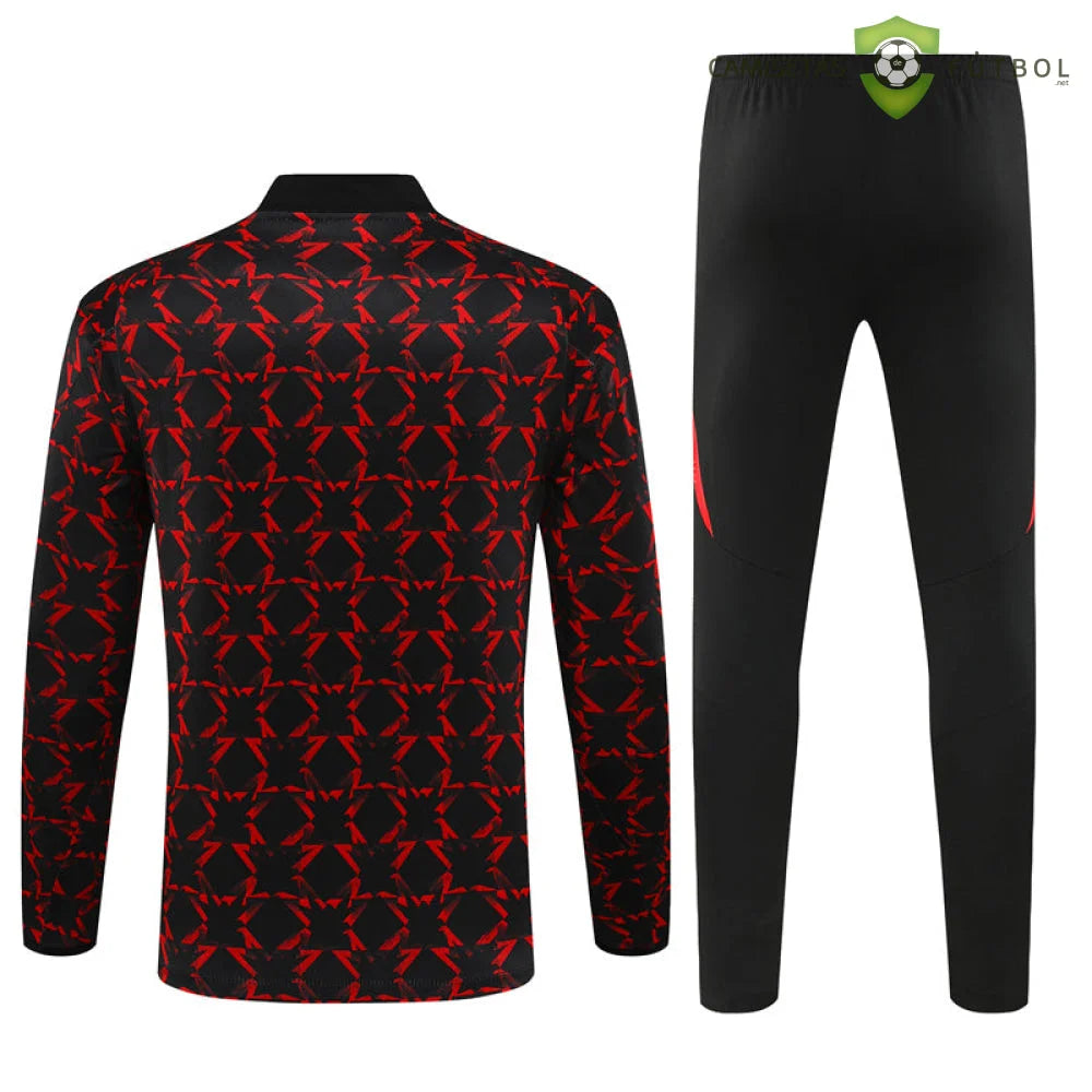 Chandal Manchester United 24-25, media cremallera, Modelo 3