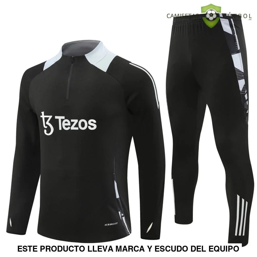 Chandal Manchester United 24-25, media cremallera, Modelo 4
