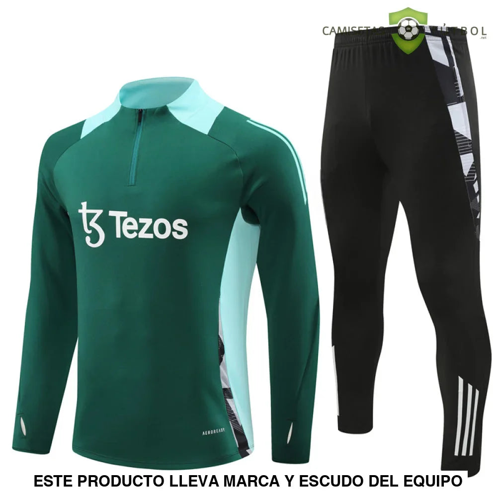 Chandal Manchester United 24-25, media cremallera, Modelo 5