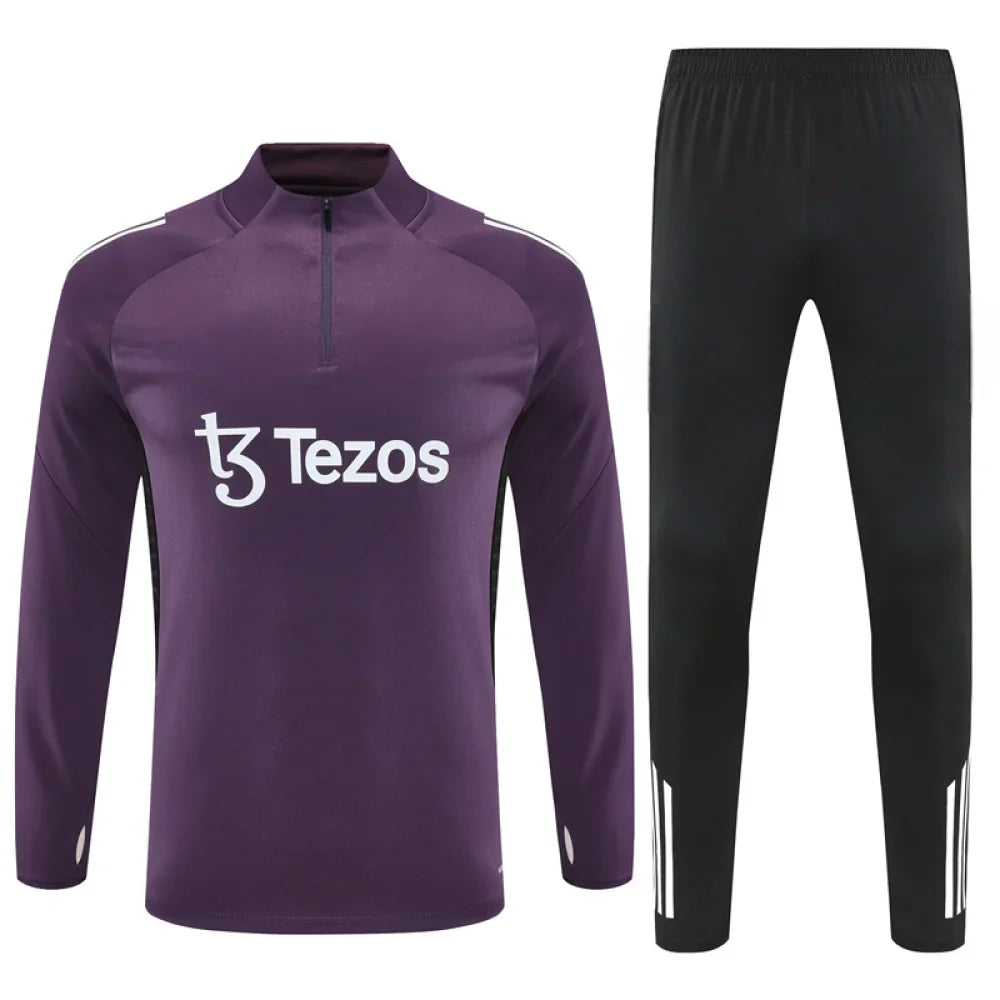 Chandal Manchester United 25-26, media cremallera, Modelo 4