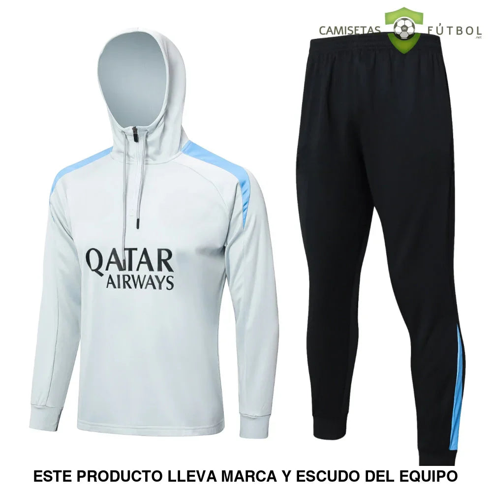 Chandal PSG 24-25, media cremallera con capucha, Modelo 2