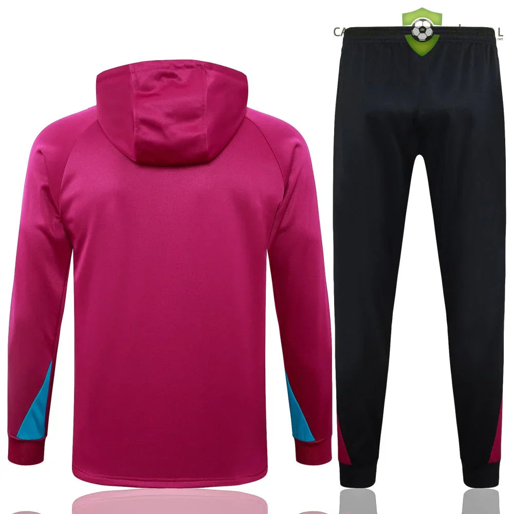 Chandal PSG 24-25, media cremallera con capucha, Modelo 4