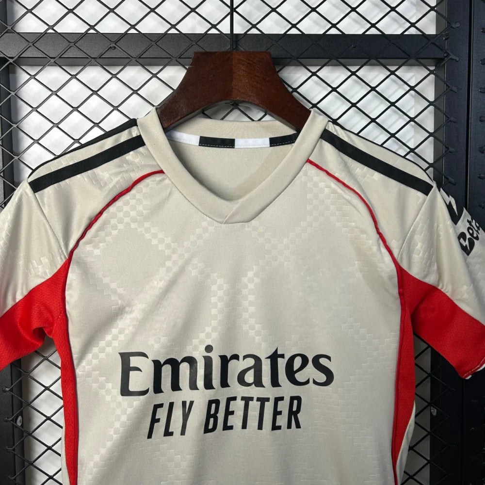 Equipaci�n Benfica 25-26, Visitante Beige, Ni�o