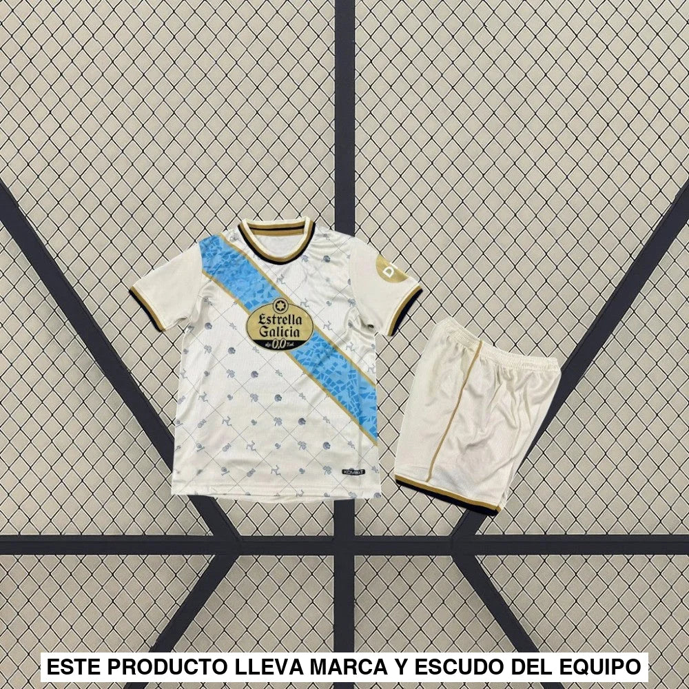 Equipación Deportivo La Coruña 25-26, 3ª Equipación, Niño