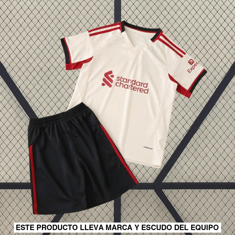 Equipacion Liverpool 25-26, Visitante, Nino